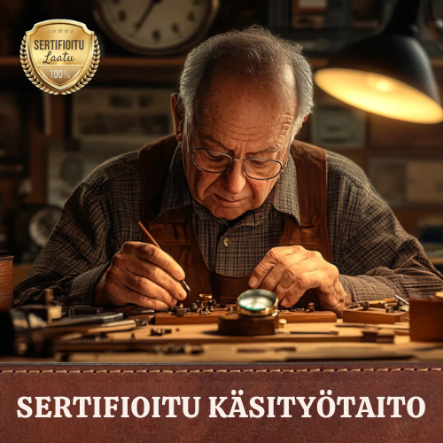 Premium Nahkahihnalla varustettu kronografikello