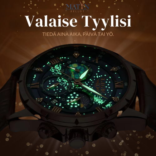 Tyylikäs Kuunvaihe-kello