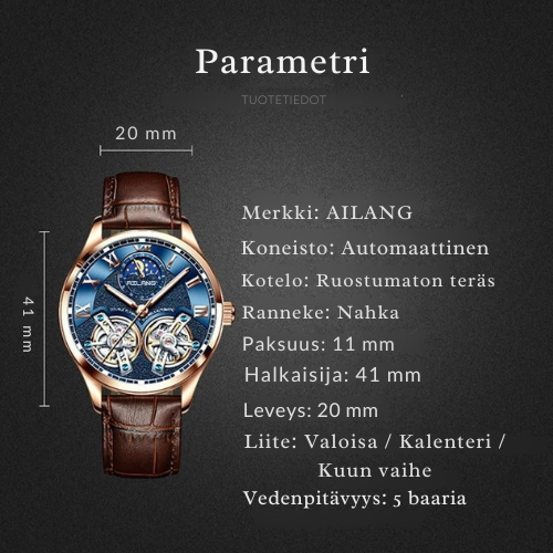 Tourbillon-mallinen liiketoiminta mekaaninen kello